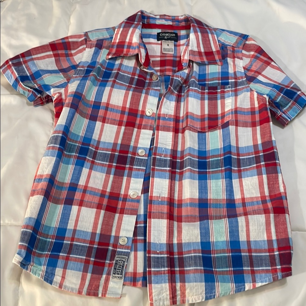 Boy’s OshKosh short-sleeve button down 8